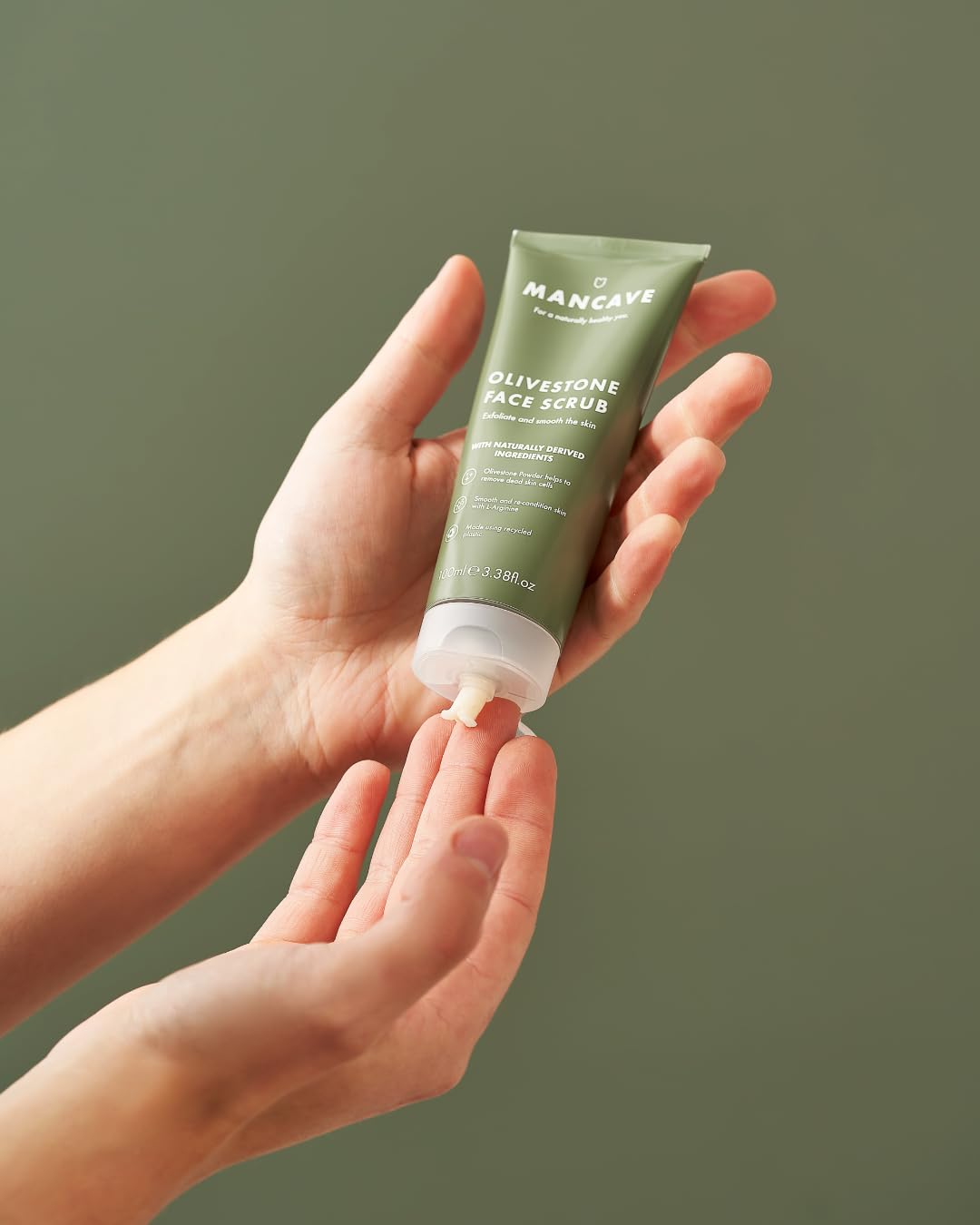 ManCave Natural Olivestone Face Scrub 100ml Beauty & Personal Care ManCave