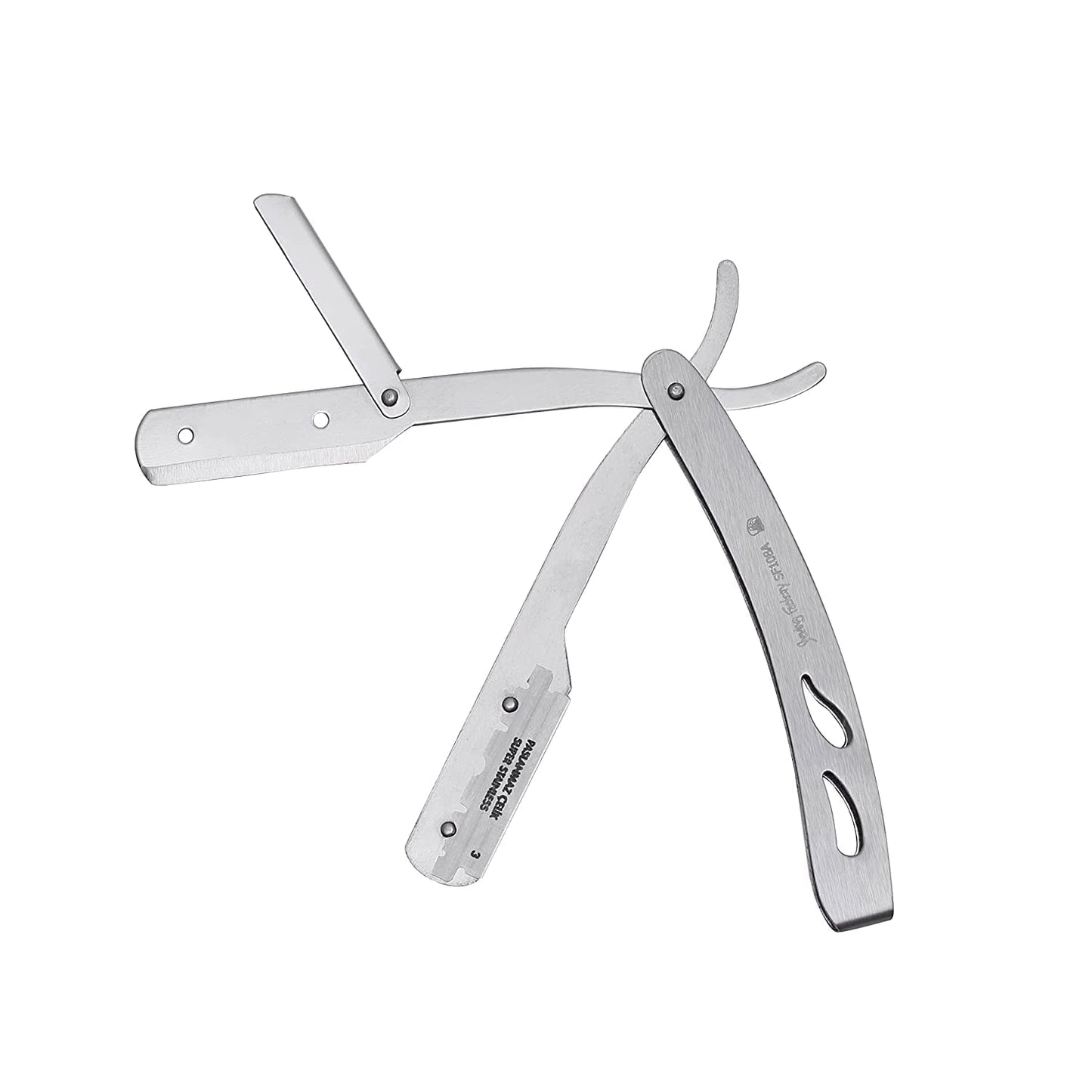 The Shave Factory Straight Edge Razor Kit - with Single Stainless Steel razors (Matte + American Razor) Beauty and Personal Care the shave factory