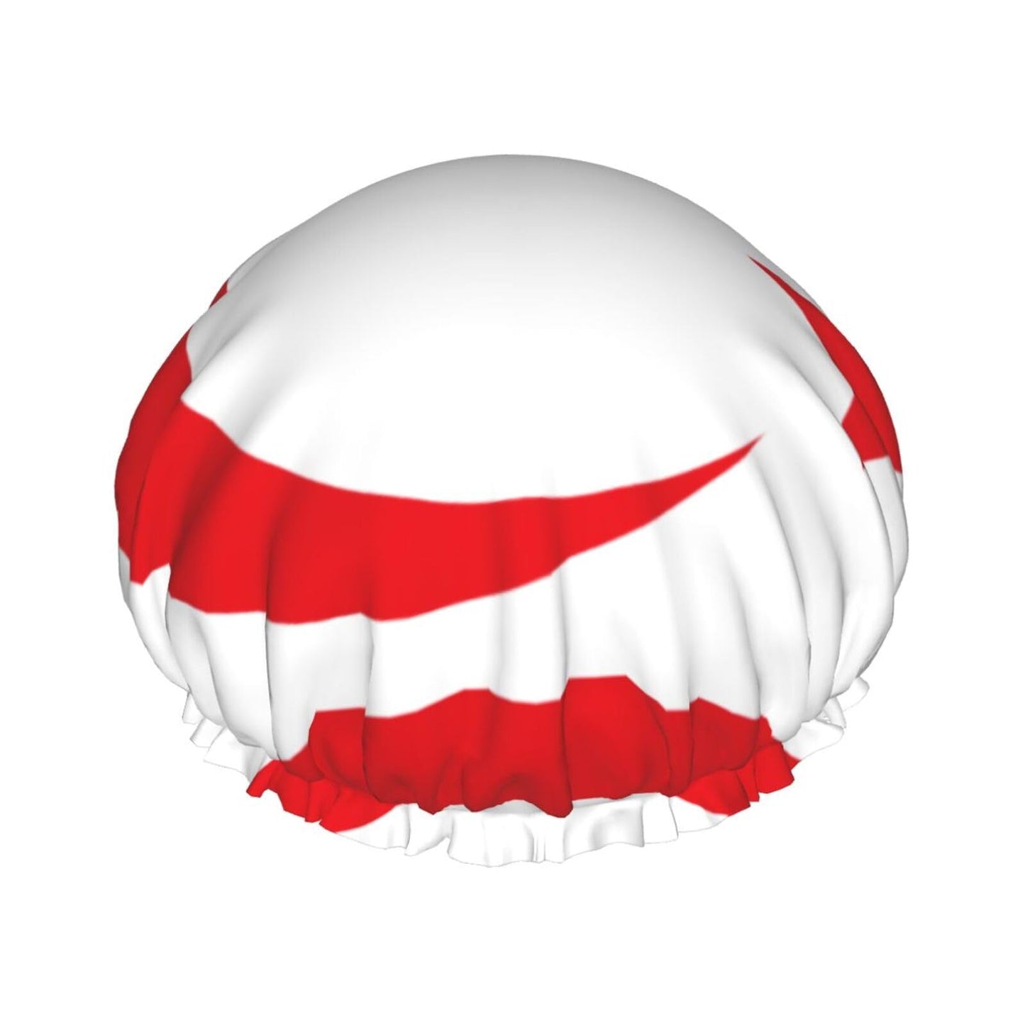 Turkish Republic Northern Cyprus Flag Prints Shower Cap Double Layer Lined Waterproof Bathing Shower Hat Beauty and Personal Care Hayyett