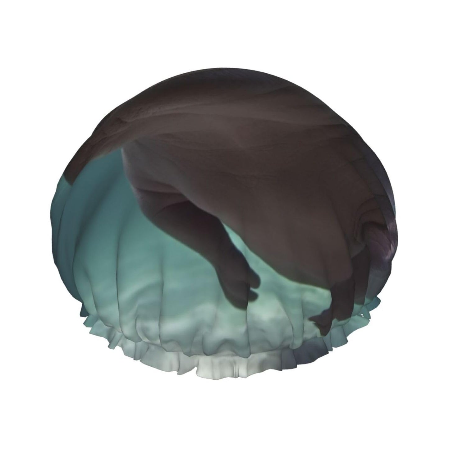 Diving Hippo Shower Cap for Women Men Large Reusable Shower Bonnet Double-Layer Waterproof Bath Caps Elastic Band Hair Hat for All Hairstyles Beauty and Personal Care BWLHJKE