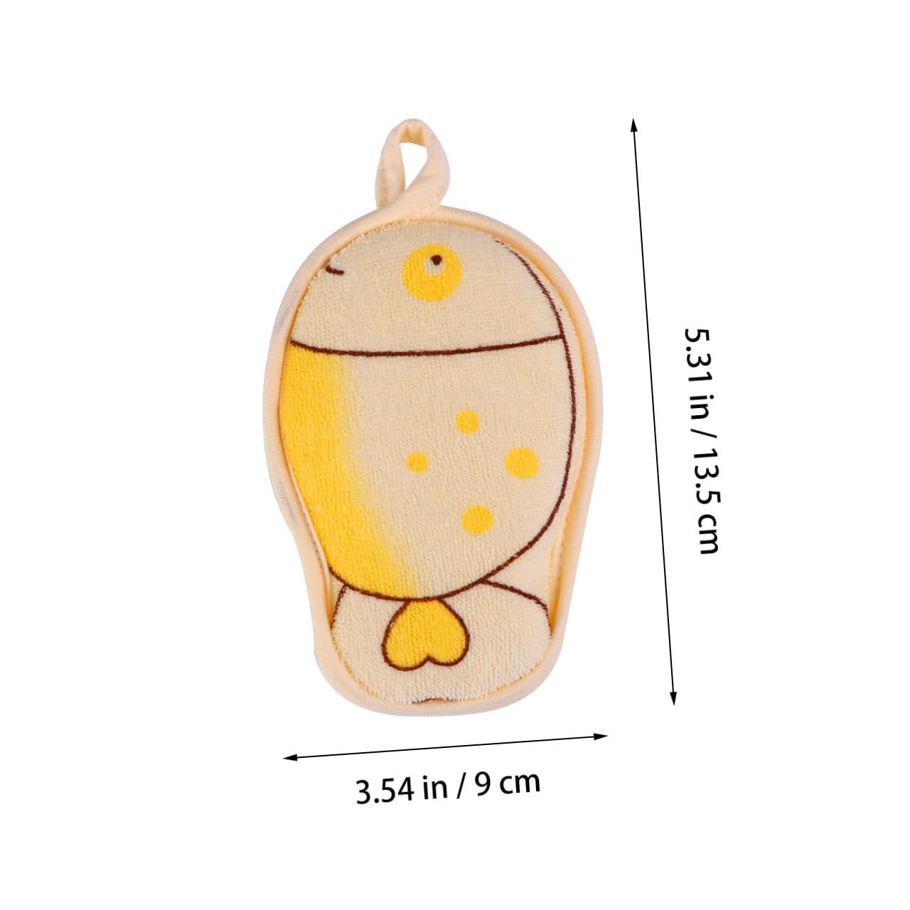HAPINARY 3Pcs Bath Sponge Cartoon Fish Design Soft Breathable Shower Scrubber for Newborns Boy Girl Skin-Friendly Polyester Cotton Material Beauty and Personal Care HAPINARY