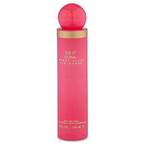 Perry Ellis 360° Coral Body Mist Spray for Women - Perfume for Women, Floral & Fruity Fragrance, EDT, Designer Scent for Her, Long Lasting - 8 fl oz Beauty & Personal Care Perry Ellis