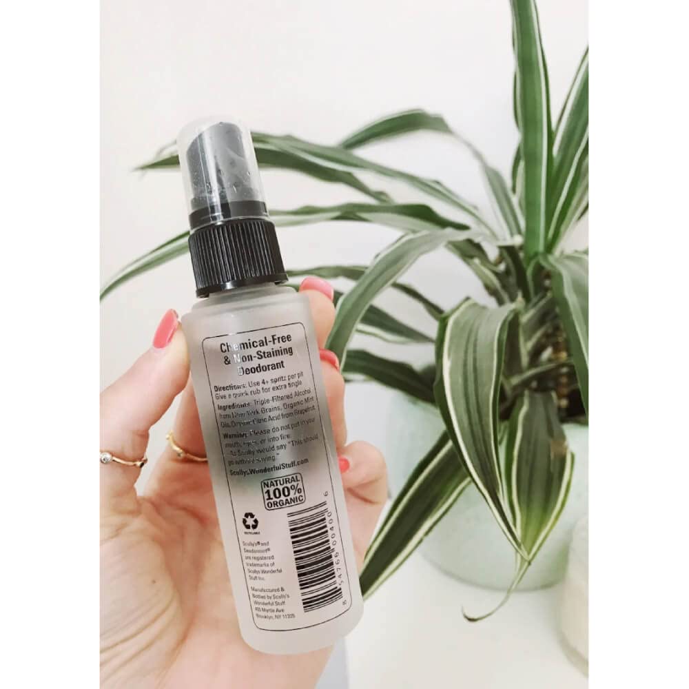 Scully’s Deodormint Spritz Natural Deodorant Spray (2oz) - 12+ Hour Protection Aluminum-Free, Non-Toxic Deodorant for Women, Men & Kids - Refillable Beauty and Personal Care Scullys