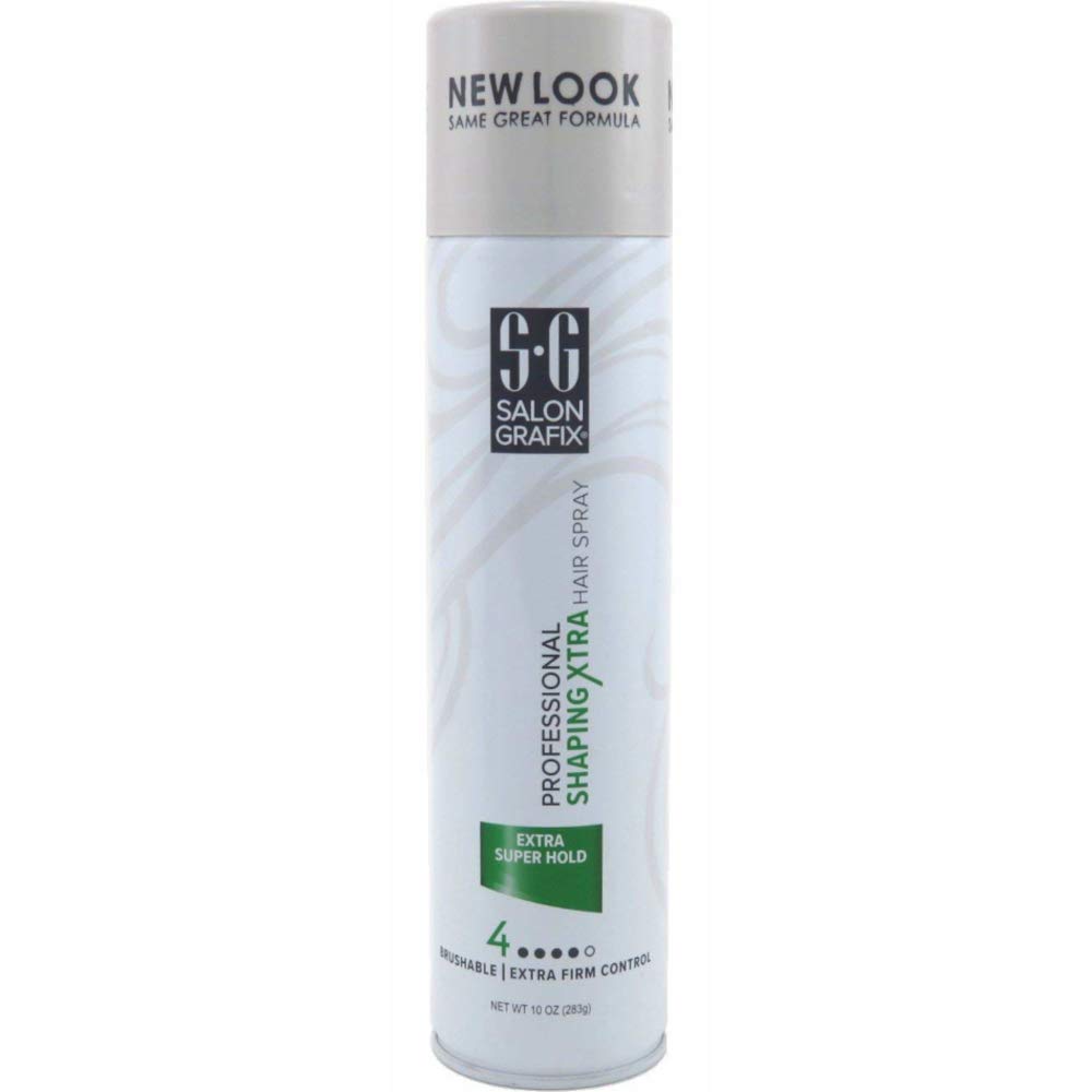 Salon Grafix Professional Shaping Xtra Hair Spray Extra Super Hold 10 oz (Pack of 5) Beauty & Personal Care Salon Grafix