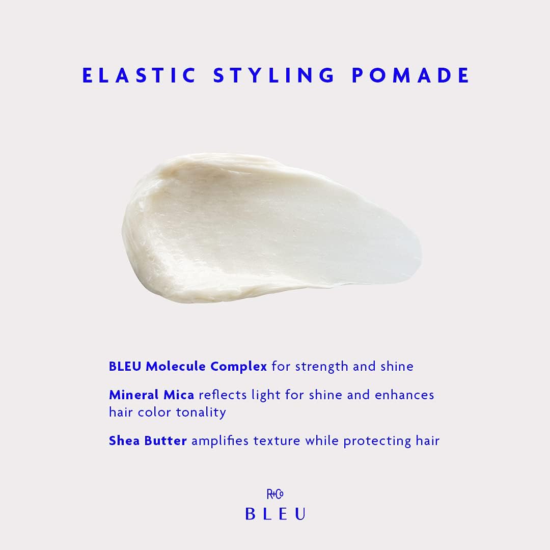 R+Co BLEU Elastic Styling Pomade - Adds Piecey Texture, Structure, and Separation, Pliable Light Hold for Short and Long Hair, Re-invent Your Style Beauty & Personal Care R+Co
