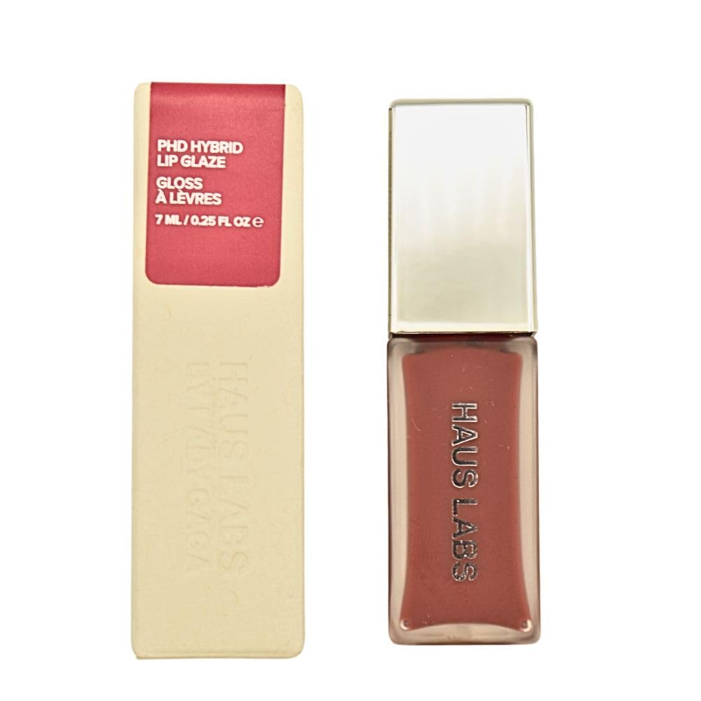 Haus Labs PhD Hybrid Lip Glaze Plumping Gloss - Persimmon - Reddish Brown Beauty & Personal Care Haus Laboratories