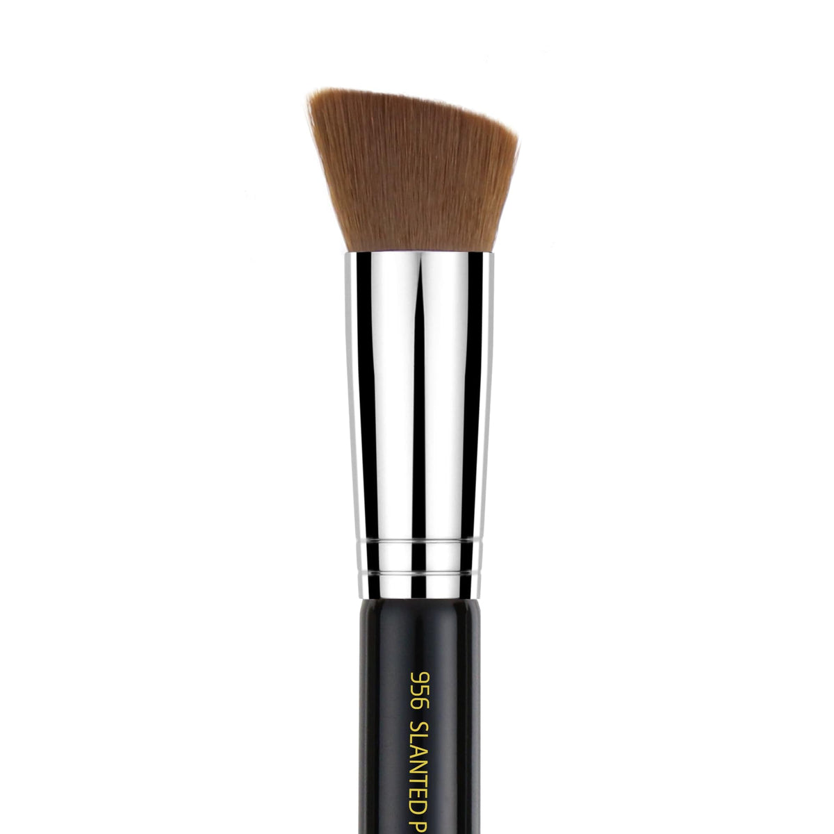 Bdellium Tools Professional Makeup Brush - Maestro Series 956 Slanted Precision Kabuki - With Soft Synthetic Fibers, For Perfect Complexion (Black