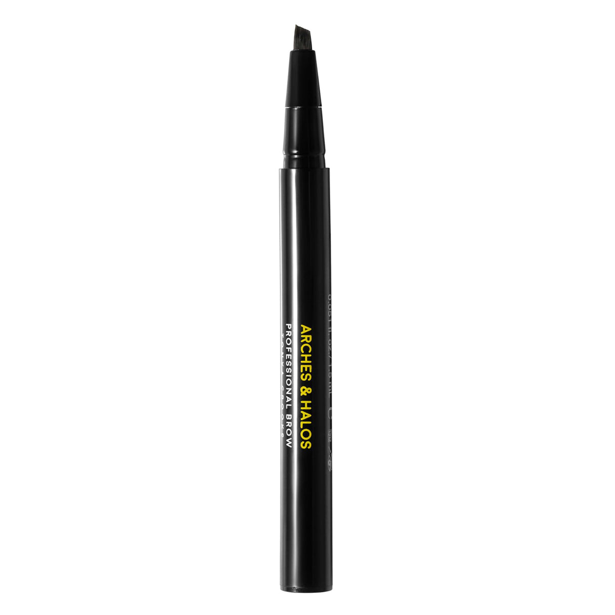 Arches and Halos Angled Bristle Tip Waterproof Brow Pen - Water Based and Smudge Proof Eyebrow Pencil - Extended Wear - Auburn - 0.051 oz