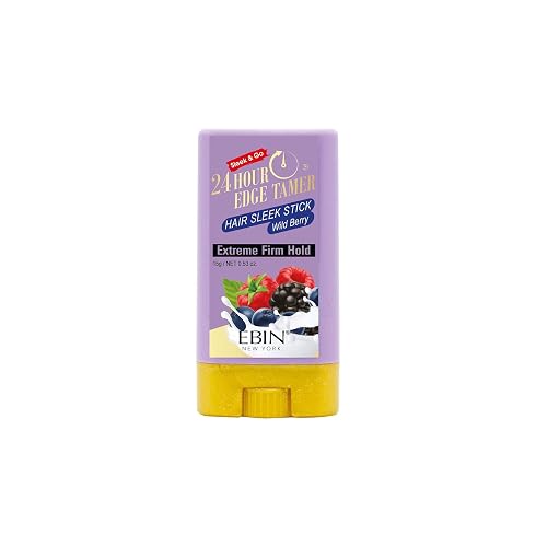 24 Hour Edge Tamer Sleek Hair Wax Stick - Wild Berry (0.53oz) Beauty & Personal Care EBIN NEW YORK