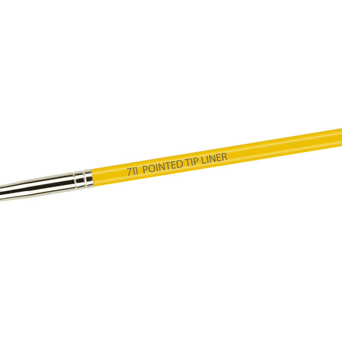 Bdellium Tools Professional Makeup Brush - Studio Series 711 Pointed Tip Liner - With Soft Synthetic Fibers, For Lining the Eyes (Yellow, 1pc)