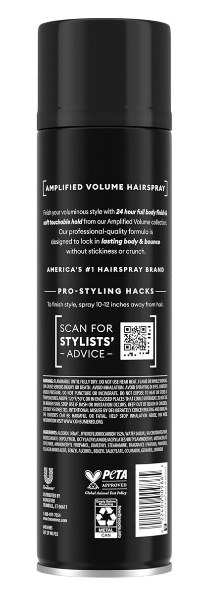 Tresemme Hairspray Amplified Volume 11 Ounce (Pack of 3) Beauty & Personal Care TRESemmé