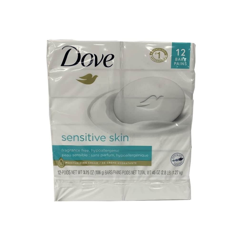 Dove Beauty Bar Sensitive Skin 3.17 oz, 3 Bar (Pack of 4) Beauty & Personal Care Dove