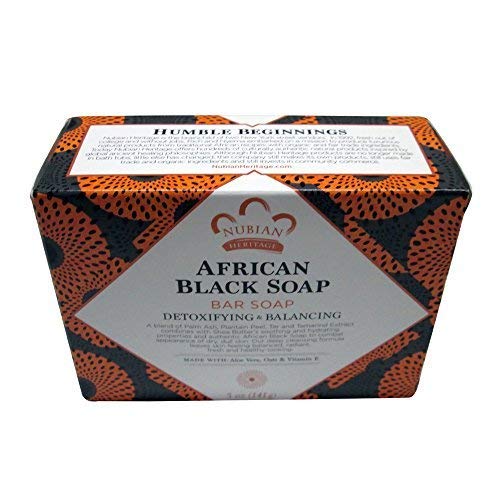Bar Soap, African Blk with Al, 5 oz (6 Pack)6 Beauty & Personal Care Nubian Heritage