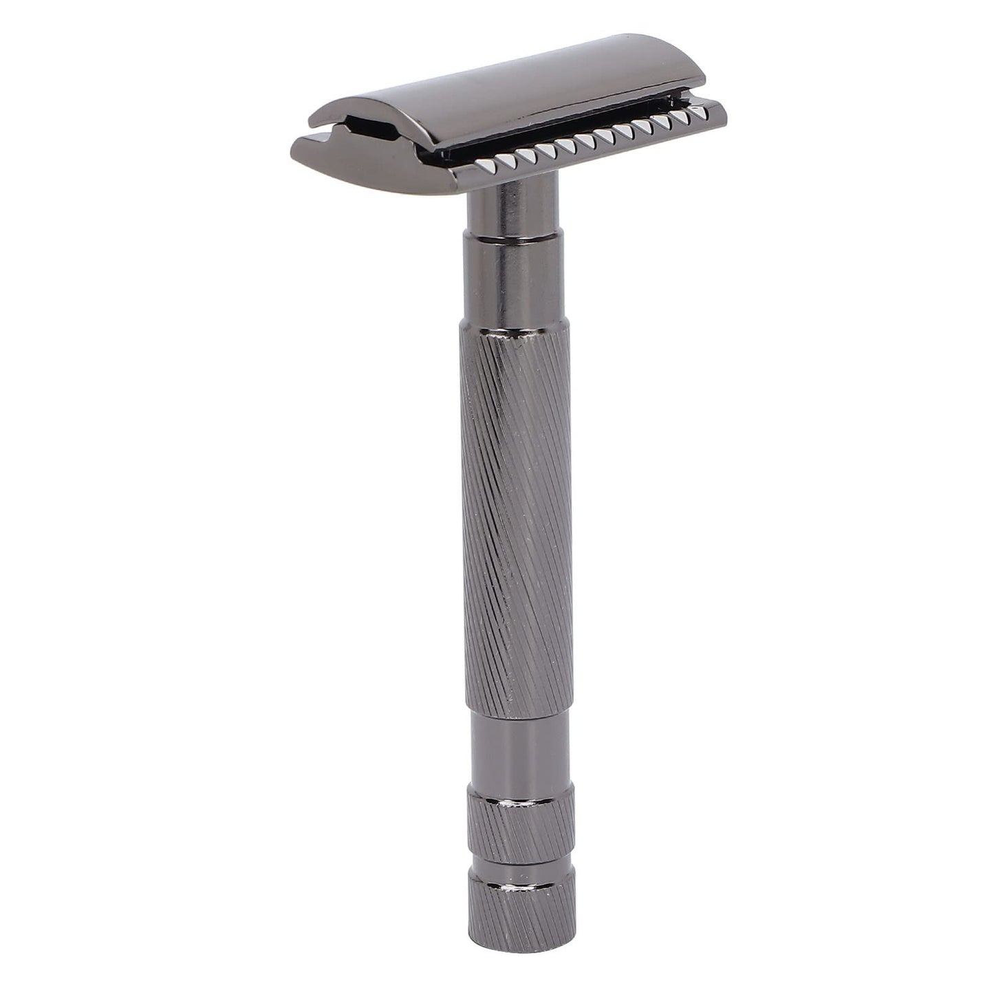 Vintage Style Double Edge Safety Razor for Men - Smooth & Accurate Shave, Ergonomic Nonslip Handle, Durable Premium Zinc Alloy Construction (Black) Beauty and Personal Care Ymiko