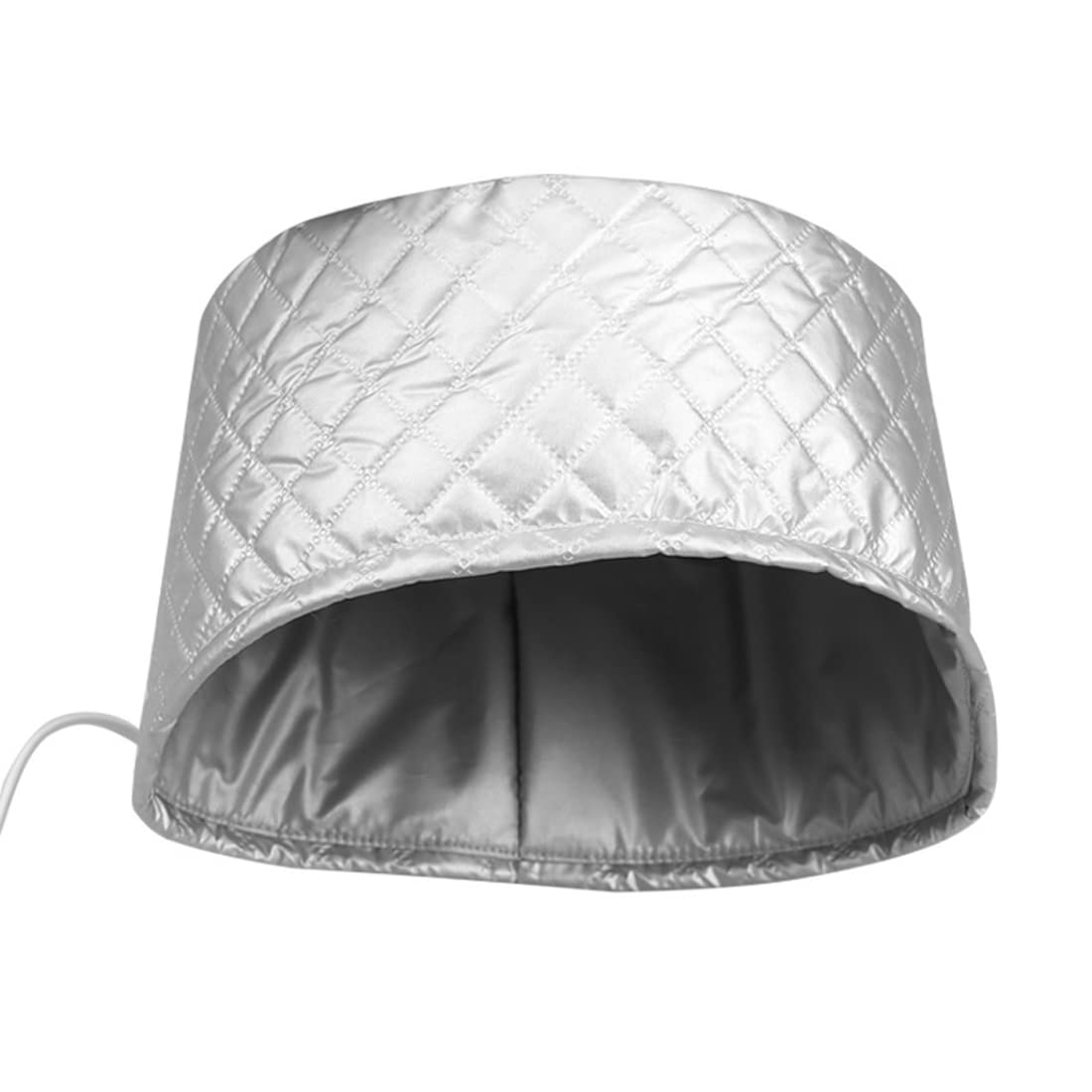 Ruilogod Silver Tone Grid Pattern 220V US Plug Hair Heating Hat Beauty Nourishing Cap (id: 3de 7da 3a9 0e3 cbd Beauty and Personal Care Ruilogod