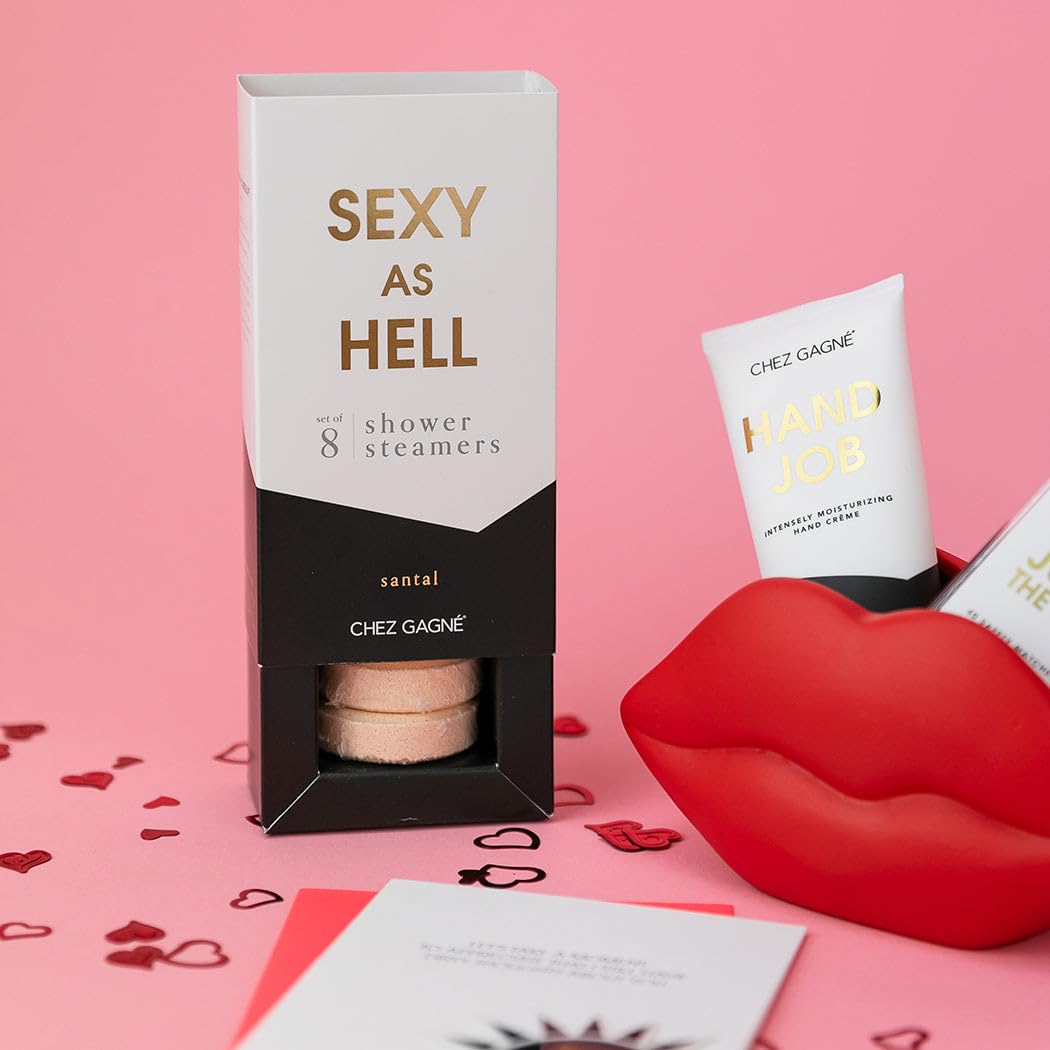 Aromatherapy Shower Steamers - Sexy As Hell - Santal, Set of 8 - Vegan, Cruelty-Free, Made in USA - Paraben, Sulfate & Phthalate-Free - Unisex Self Beauty and Personal Care Chez Gagné