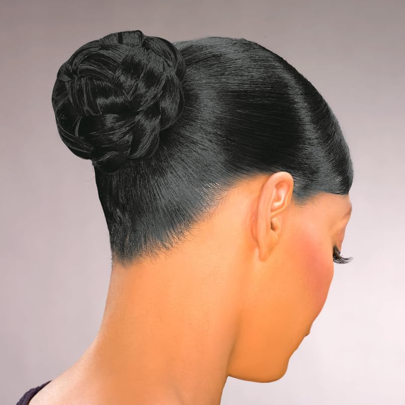 Maxwigs Dome T Hairpiece Color 280 - Foxy Silver Wigs Wider Braid Chignon Comb Attachment Updo Style Hairpiece Extension Synthetic Black Grey Womens