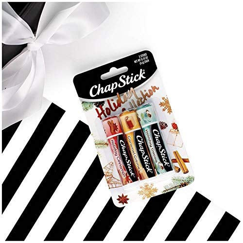 Chapstick Holiday Collection 2017, Pack of 3, Holiday Cinnamon, Caramel Creme & Holiday Cocoa, 0.15 Oz Ea Beauty & Personal Care ChapStick
