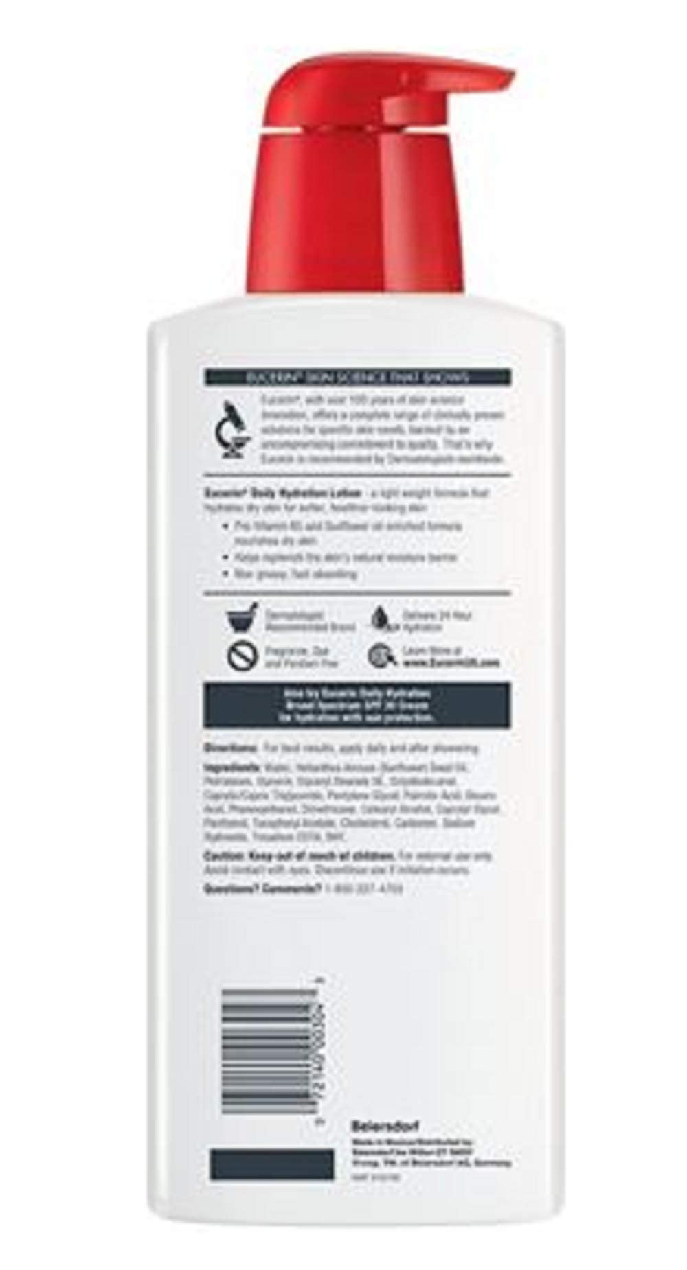 Eucerin Daily Hydration Skin Lotion, 16.9 Ounce Body Care (Pack of 1) Beauty & Personal Care Eucerin