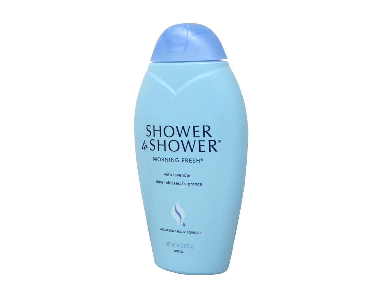 Shower to Shower Morning Fresh Body Powder with Lavender for Men & Women, Talc Free, Sweat Absorbing, Prevents Chafing & Odor, Deodorizing - 8 Ounce Beauty & Personal Care Shower To Shower