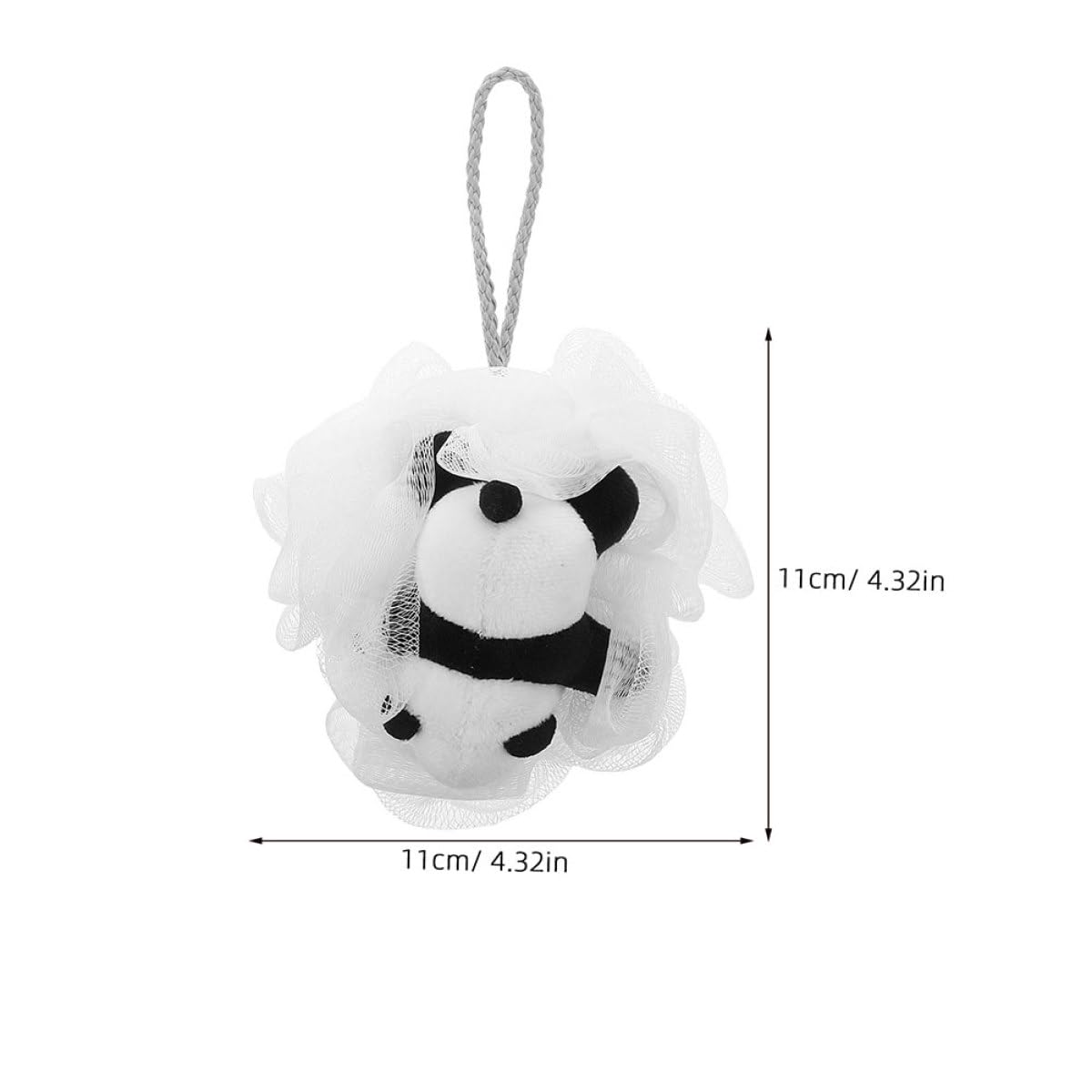 Cabilock 2pcs Cartoon Panda Bath Loofah Body Scrubber Exfoliating Mesh Sponge and Bathing Beauty and Personal Care Cabilock