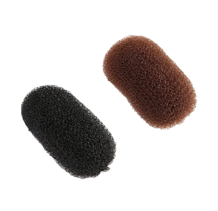 Duehut Hair Clip Inserts, 2PCS Charming Hair Style Tool Hair Pads Hair Clip, Bump It Up Volume Inserts for Women Lady Girls (Black and Brown) Beauty & Personal Care Duehut