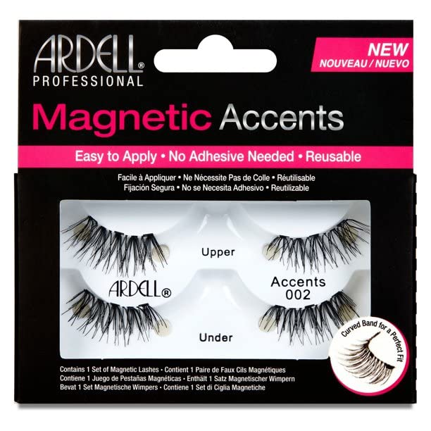 Ardell Magnetic Lashes Accents 002 2 pair, Black, 1 Count) Beauty & Personal Care Ardell