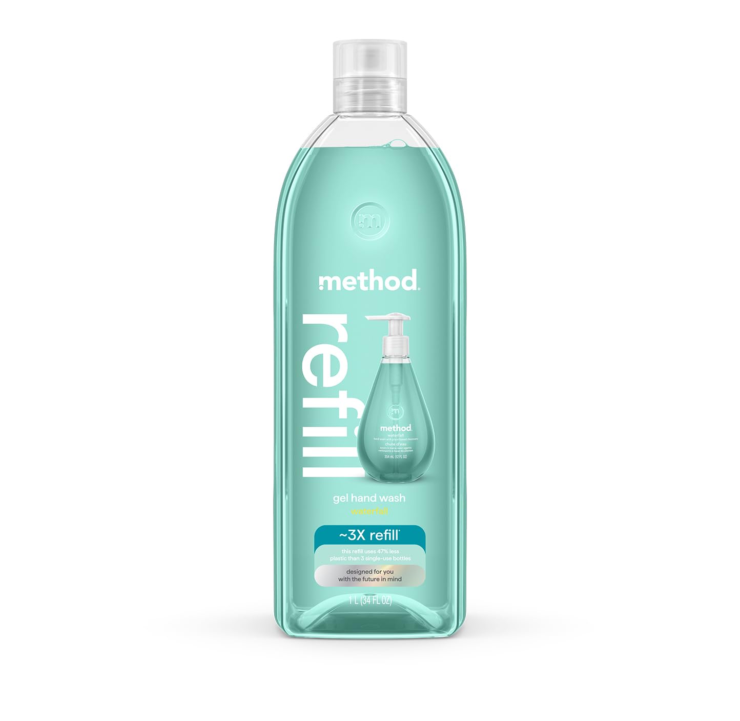 Method Gel Hand Soap, Refill, Waterfall, 34 oz (Packaging May Vary) Beauty & Personal Care Method