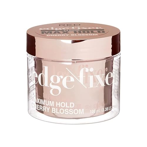 Red by Kiss Edge Fixer Hair Shine Gel, 24 Hour Max Hold, Non-Flaking, Biotin B7 Infused, Natural Styling, Professional Edge Control Wax, Perfect Beauty & Personal Care Red by Kiss
