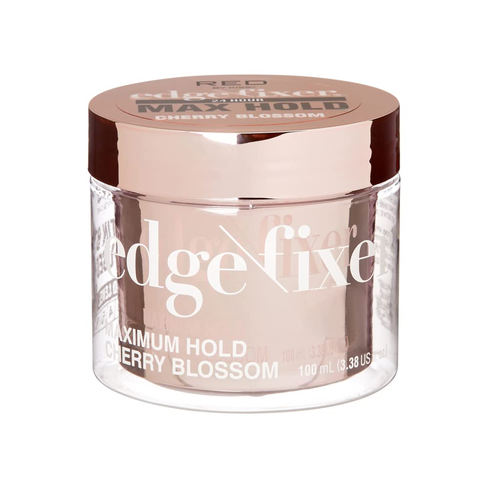 Red by Kiss Edge Fixer Hair Shine Gel, 24 Hour Max Hold, Non-Flaking, Biotin B7 Infused, Natural Styling, Professional Edge Control Wax, Perfect Beauty & Personal Care Red by Kiss