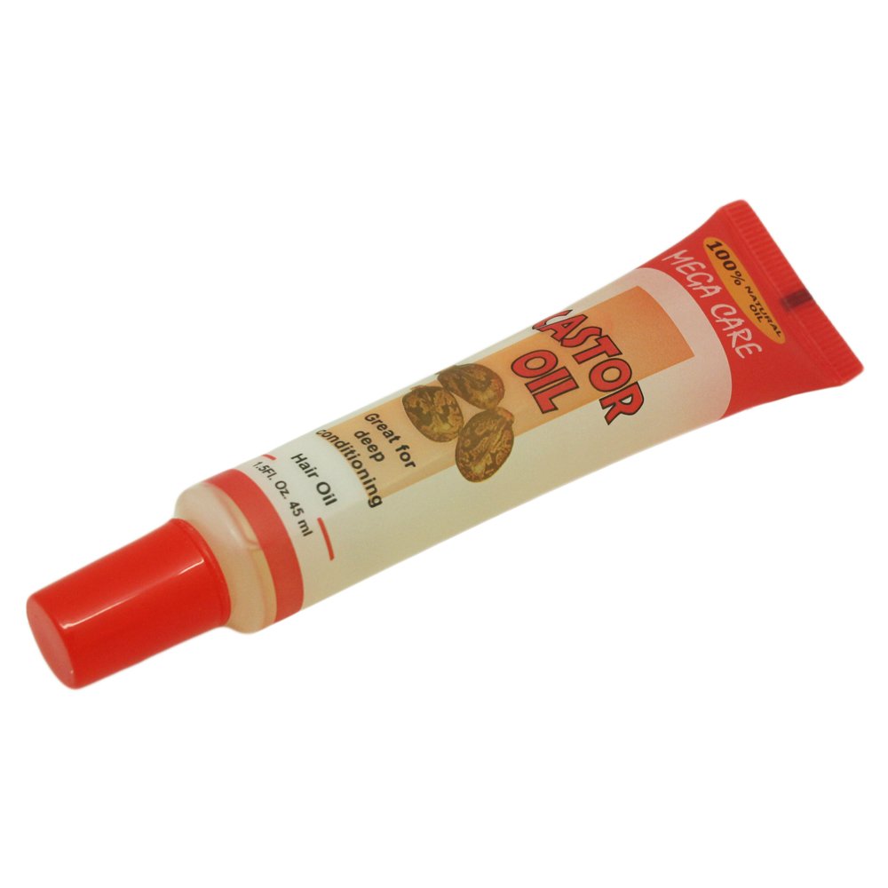 Sunflower Cosmetics Mega Care Tube Hair Oil 1.5oz (3 Pack) (Castor Oil) Beauty & Personal Care Sunflower Cosmetics