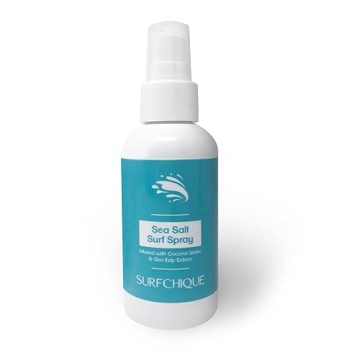 SURFCHIQUE Sea Salt Surf Spray with Coconut Water for Beachy Waves & Texture (8 oz) Beauty & Personal Care SURFCHIQUE