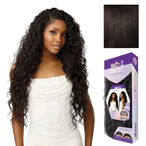 Sensationnel What Lace 13x6 Wig-Zion, 2 DARKBROWN