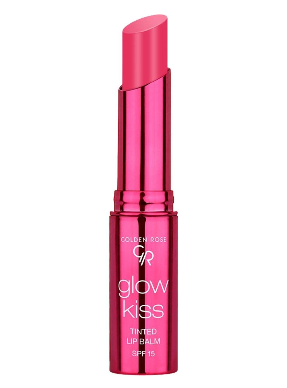 Golden Rose Cosmetics Glow Kiss Tinted Lip Balm with SPF15, Vegan Formula (Berry Pink) Beauty and Personal Care Golden Rose