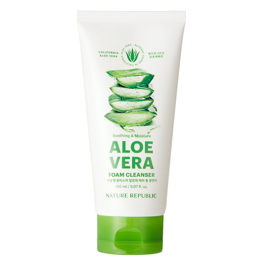 Nature Republic Mild & Moisture Aloe Vera Foam Cleanser (Old Ver.) Beauty & Personal Care Nature Republic