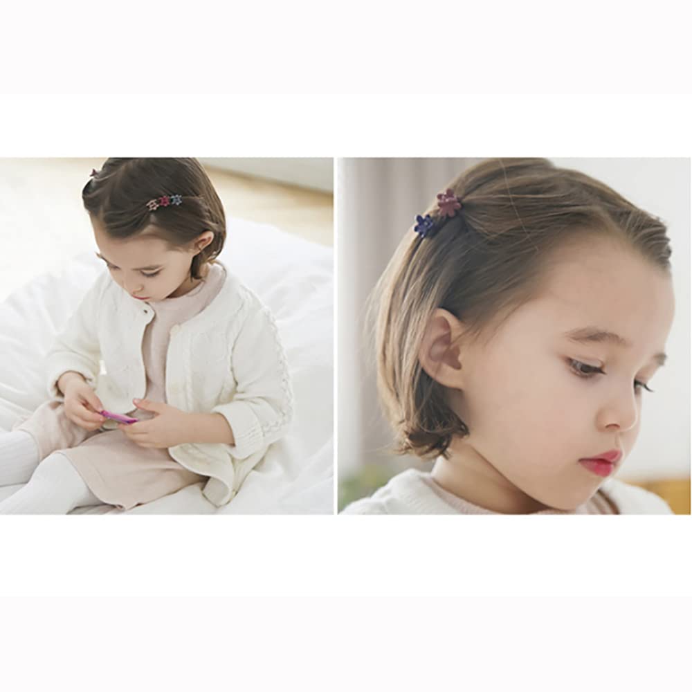 80 Piece Mini Hair Clips for Girls,Cute Candy Colors Flower Hair Pins for Toddlers Bangs Kids Children and Women Hair Bangs Little Clips Accessories Beauty & Personal Care Comelyjewel