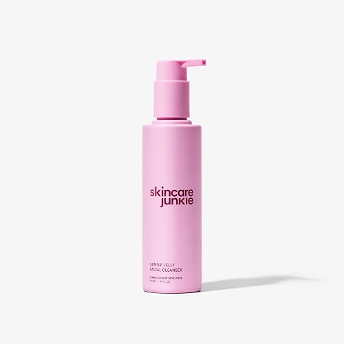 Skincare Junkie Jelly Facial Cleanser, Purifying Gel Cleanser for Normal to Oily Skin with Hyaluronic Acid, Ceramides, Niacinamide, No Synthetic Beauty & Personal Care Skincare Junkie