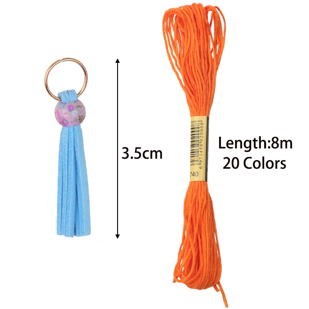 30 PCS Hair Accessories Set - 20 Colorful Hair String Threads, 10 Acrylic Leaf Charms for African Braids, Perfect for Black Women and Girls Beauty & Personal Care N\A