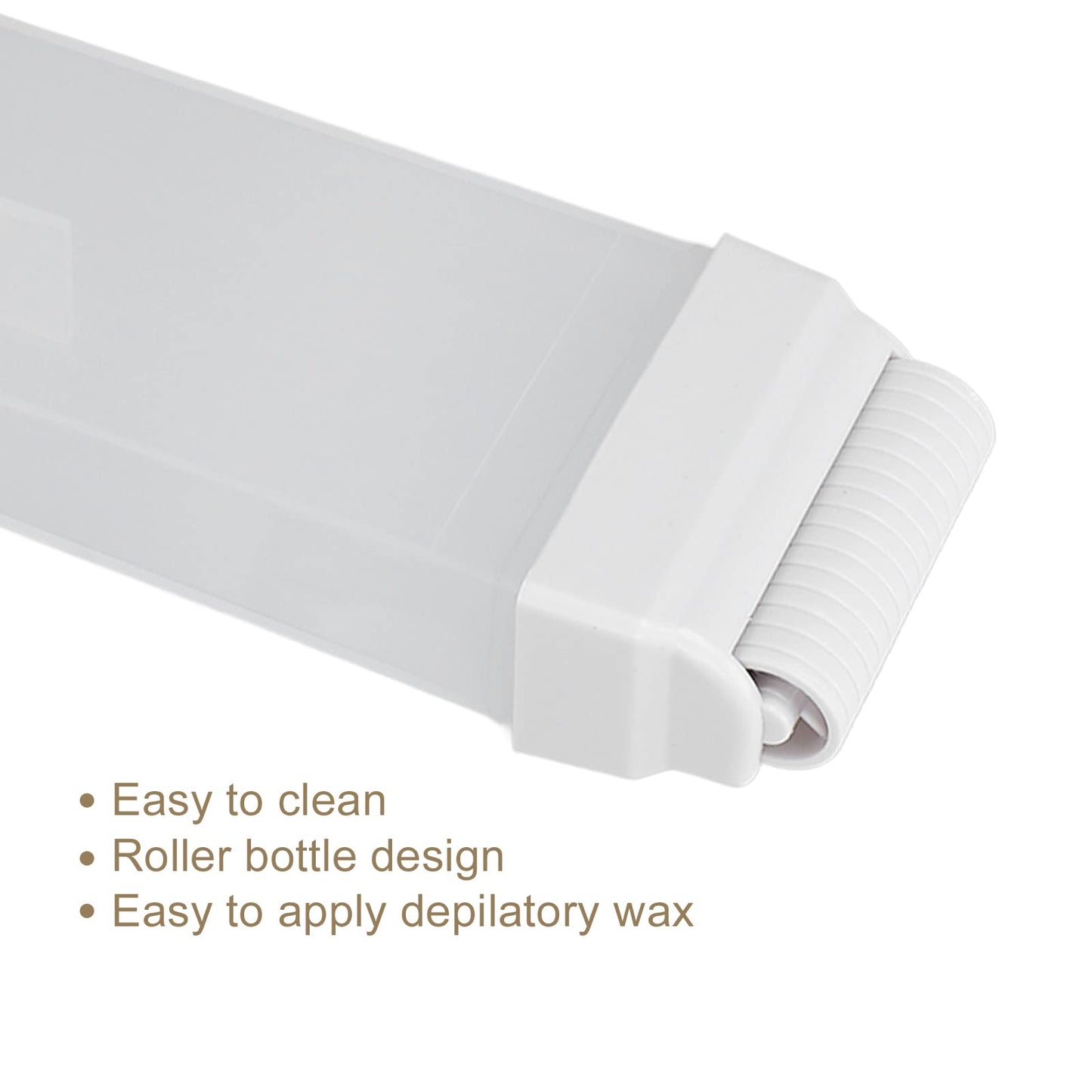 Hair Removal Wax Bottle, Portable Refillable Depilatory Wax Roller Bottle for Home for Men Women Beauty and Personal Care 01 02 015