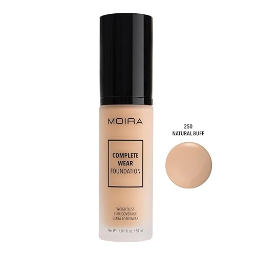 Complete Wear Foundation (250, Natural Buff) Beauty & Personal Care Moira