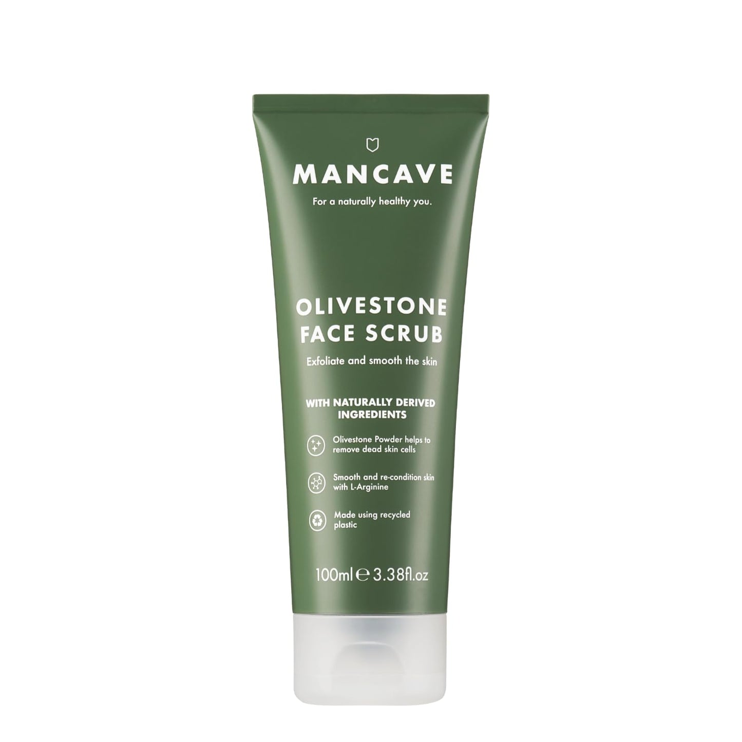 ManCave Natural Olivestone Face Scrub 100ml Beauty & Personal Care ManCave