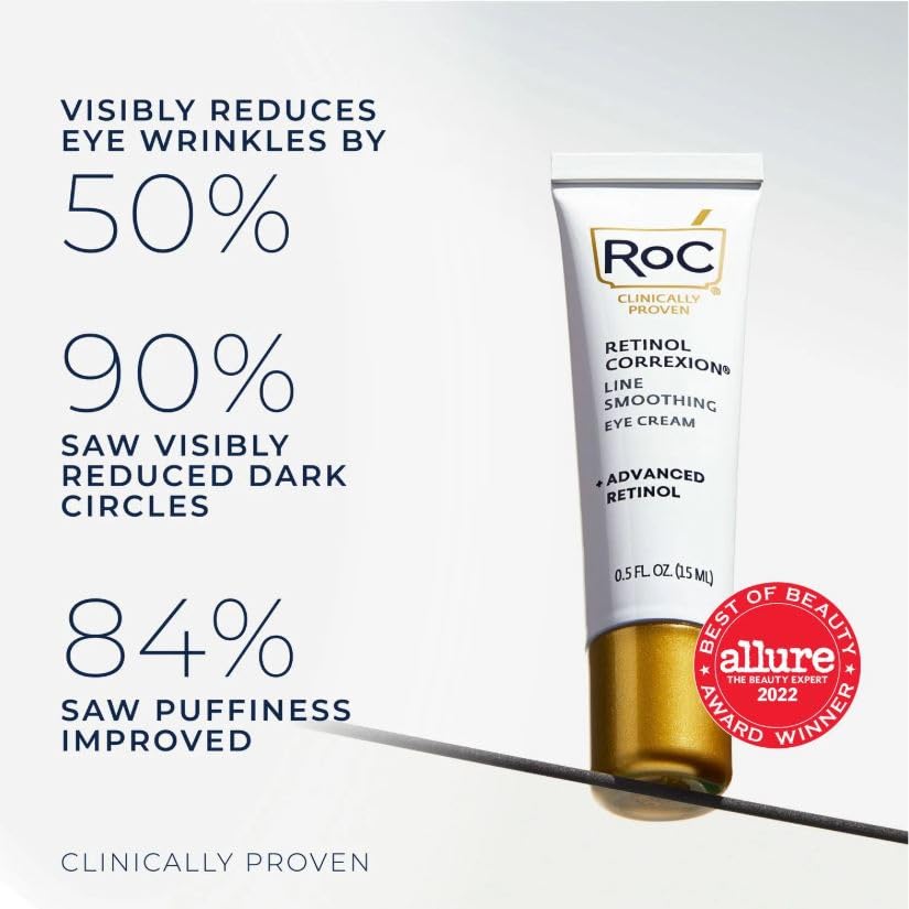 RoC Retinol Correxion Line Smoothing Eye Cream, 0.5 fl. oz., 2 pk. Beauty & Personal Care RoC