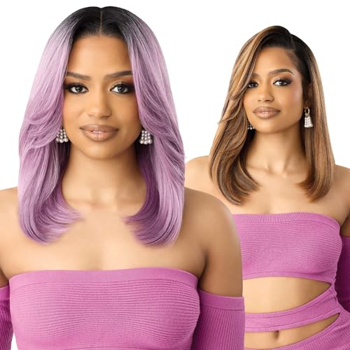 Outre Lace Front Wig - Perfect Hair Line 13X4 - Swoop Series - Swoop 17 (MULBERRY)