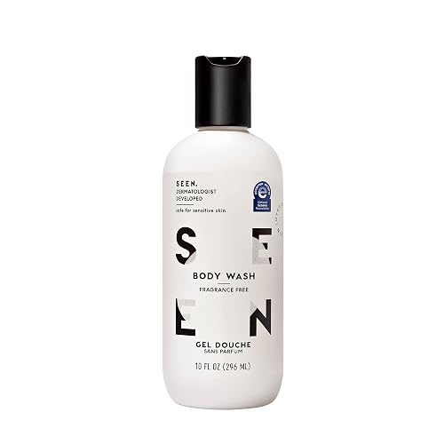 SEEN Body Wash, Fragrance Free - Non-Comedogenic & Non-Irritating Body Wash- Dermatologist-Developed - Safe for Sensitive, Eczema & Acne Prone Skin Beauty & Personal Care SEEN