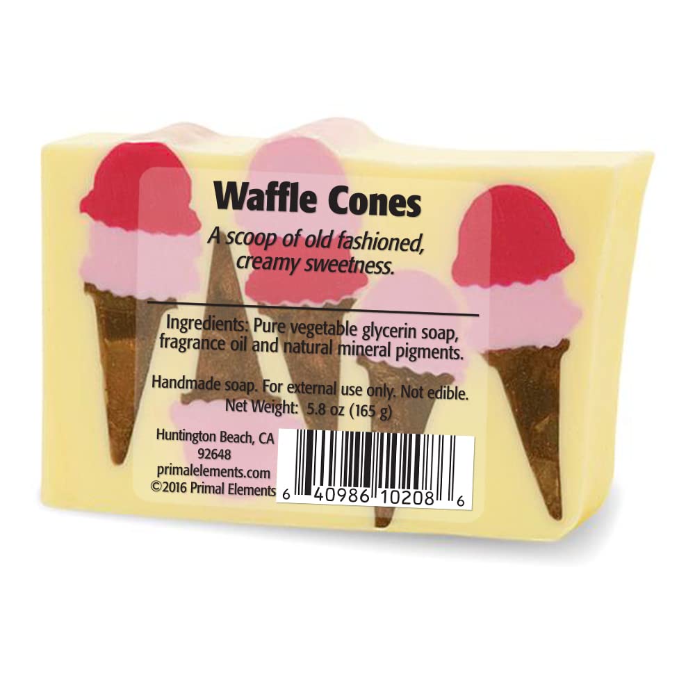Primal Elements Wrapped Bar Soap, Waffle Cones, 5.8 Ounce Beauty & Personal Care Primal Elements
