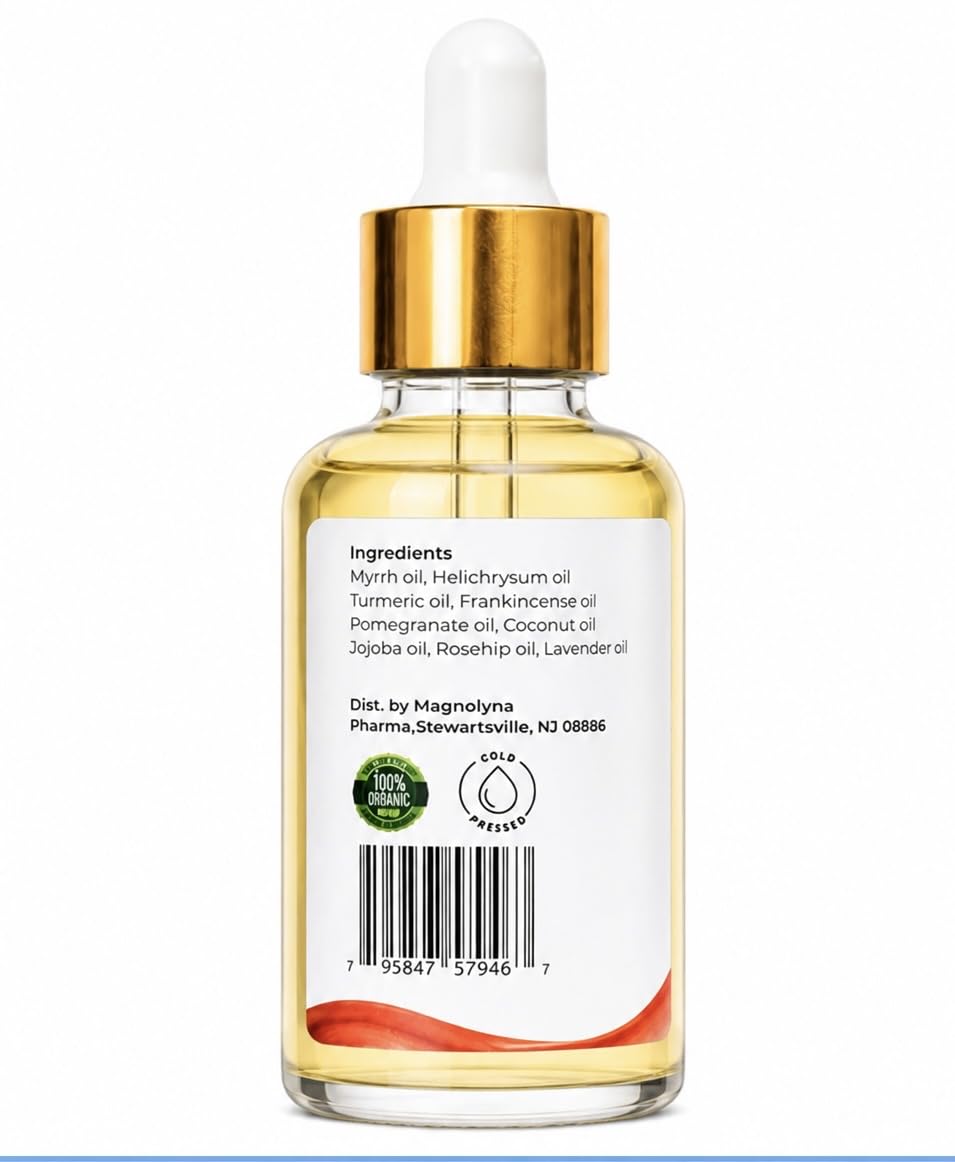 Magnolyna Natural Face Serum - Hydrating Moisturizing Essential Oil Blend - 1 oz Beauty & Personal Care Magnolyna