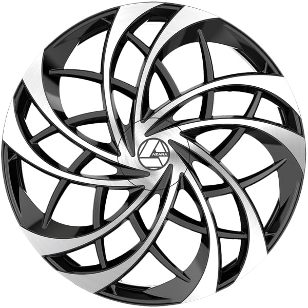 Azara AZA-540 22x8.5 5x112 5x114.3 +38 Cb 74.1 Gloss Black & Machined Beauty & Personal Care Azara
