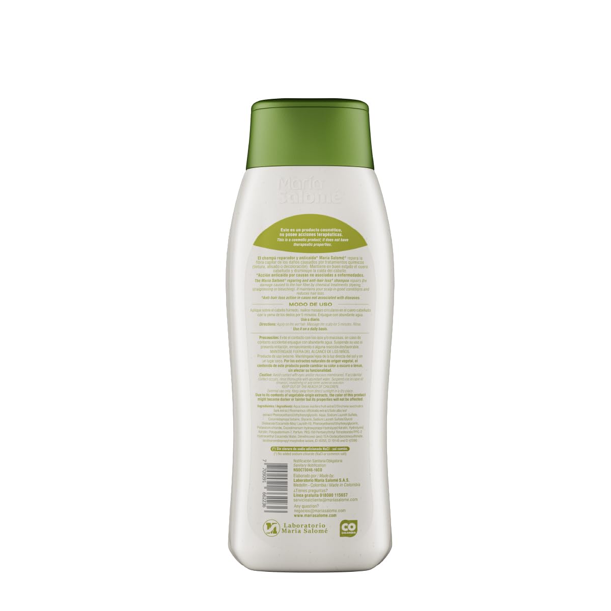 Maria Salome Keratin2 Hair Repair and Loss Prevention kit of Shampoo 13.5 fl.oz. - Conditioner 13.5fl.oz. - Mask 11.8 fl.oz. Natural Products Beauty & Personal Care Maria Salome