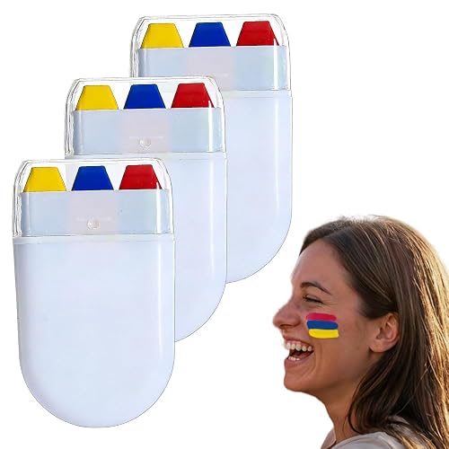 Face Paint Stick, Washable National Flag Face Paint Stick for 2026 Football Rugby Baseball Soccer, Eye Black Face & Body Paint for Outdoors Game Beauty & Personal Care AprYew