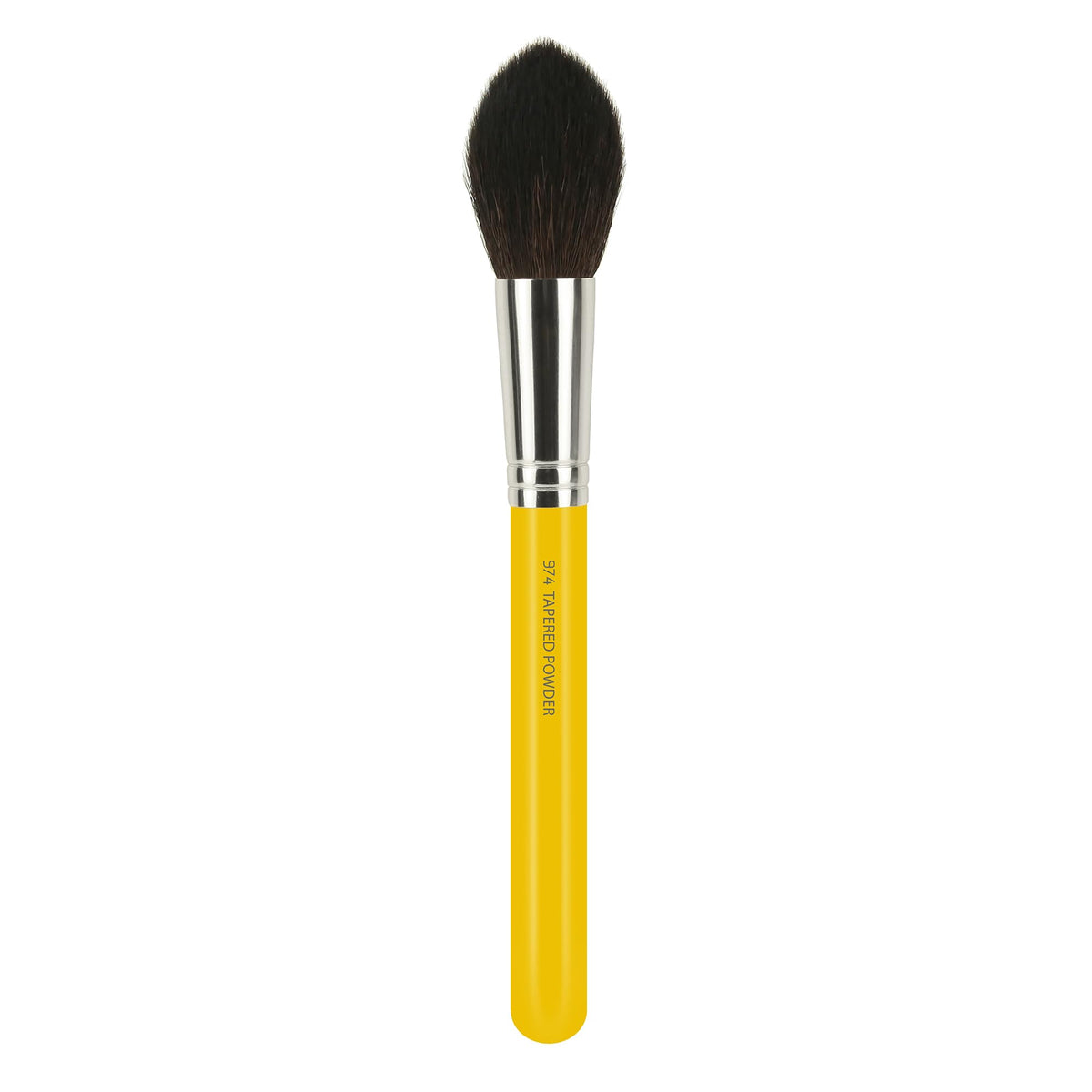 Bdellium Tools Professional Makeup Brush - Studio Series 974 Tapered Powder - With Soft Synthetic Fibers, For Sculpt & Shape (Yellow, 1pc)
